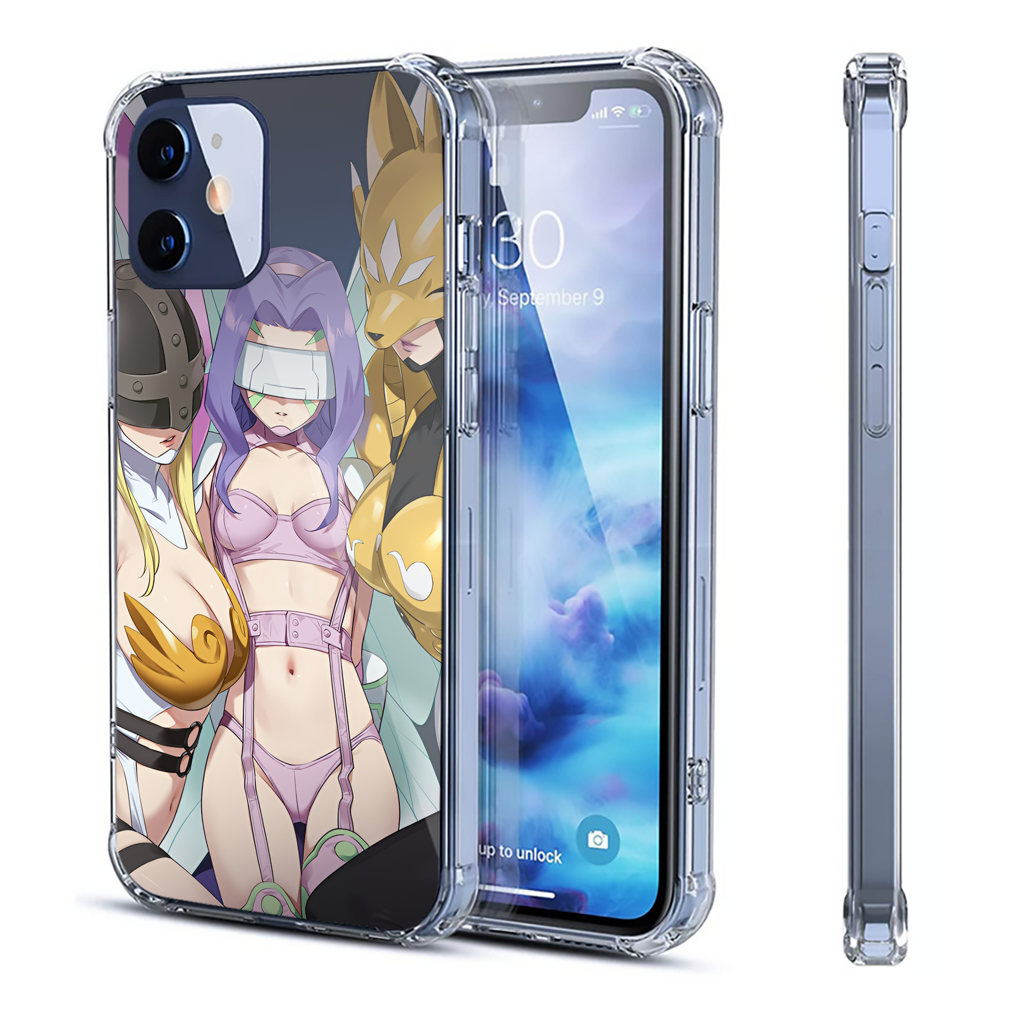 （画像用） Digimon デジタルモンスター/デジモン 【iPhone 12シリーズ対応】透明スマホケース（クリアソフトケース）
